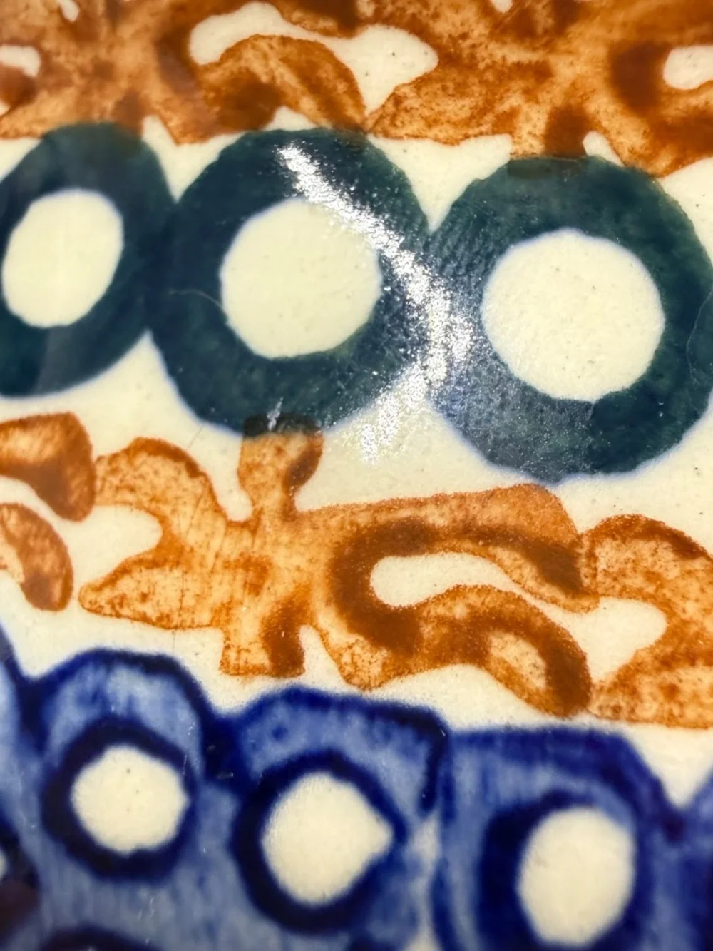 Vintage 1950s Polish Pottery Ceramika Artyscyczna Boleslawiec Lidded Sugar Bowl